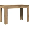 vidaXL Eettafel - Rechthoekige tafel - Artisanaal eiken - Hout - 120x60x76 cm
