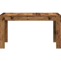 vidaXL Eettafel - Rechthoekige tafel - Oud hout - Bewerkt hout - 140x74.5x76 cm