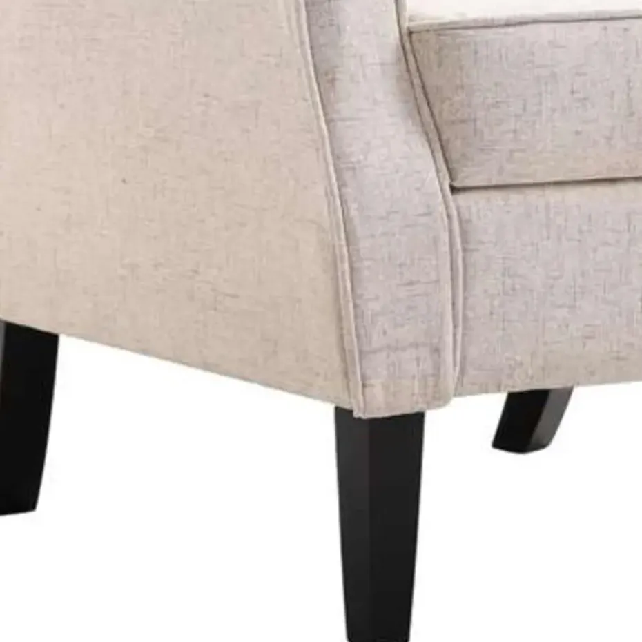 VIDAXL Fauteuil stof beige