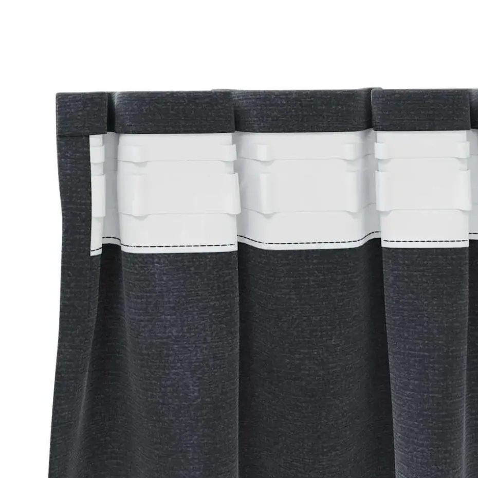vidaXL Gordijnen - Verduisterend - Lichtgrijs - 140x175 cm - Fluweel - 2 Stuks