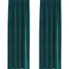 vidaXL Gordijnen - Verduisterend - 140x245 cm - Donkergroen - Fluweel - 2 Stuks