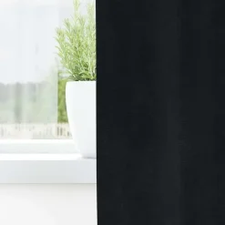 vidaXL Gordijnen met lussen - Verduisterend - Zwart Fluweel - 140x225 cm - 2 St.