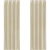 vidaXL Gordijnen met lussen - Verduisterend - Crème Fluweel - 140x245 cm - 2 St.