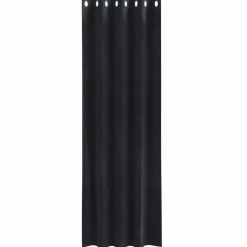 vidaXL Gordijnen met ringen - Verduisterend - Zwart Fluweel - 140x225 cm - 2 St.