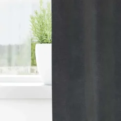 vidaXL Gordijnen met ringen - Lichtgrijs - 140x225 cm - Fluweel - 2 Stuks