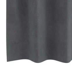 vidaXL Gordijnen met ringen - Lichtgrijs - 140x175 cm - Fluweel - 2 Stuks