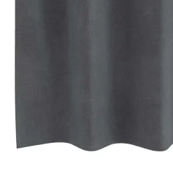 vidaXL Gordijnen met ringen - Lichtgrijs - 140x175 cm - Fluweel - 2 Stuks