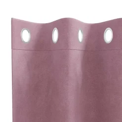 vidaXL Gordijnen met ringen - Donkerroze - 140x245 cm - Fluweel - 2 Stuks