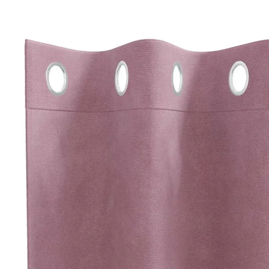 vidaXL Gordijnen met ringen - Donkerroze - 140x245 cm - Fluweel - 2 Stuks