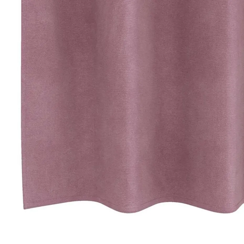 vidaXL Gordijnen met ringen - Donkerroze - 140x245 cm - Fluweel - 2 Stuks