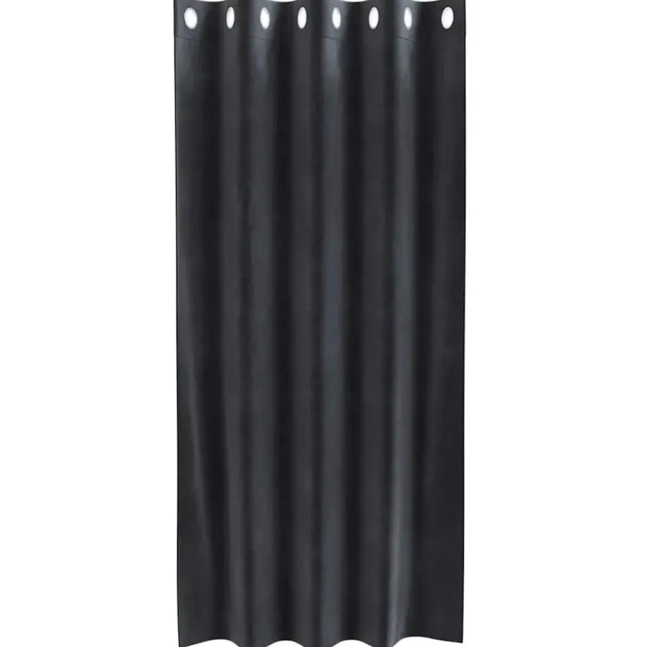 vidaXL Gordijnen met ringen - Donkergrijs - 140x175 cm - Fluweel - 2 Stuks