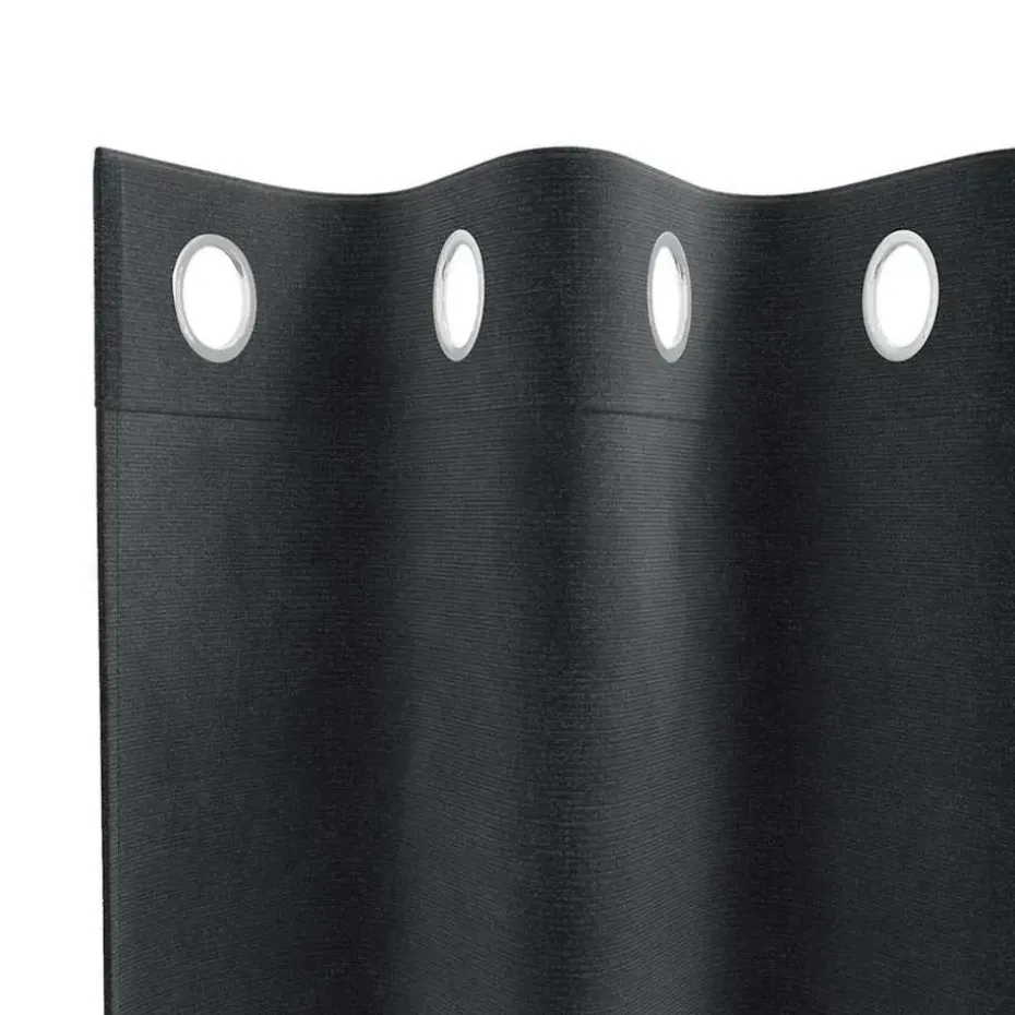 vidaXL Gordijnen met ringen - Donkergrijs - 140x175 cm - Fluweel - 2 Stuks