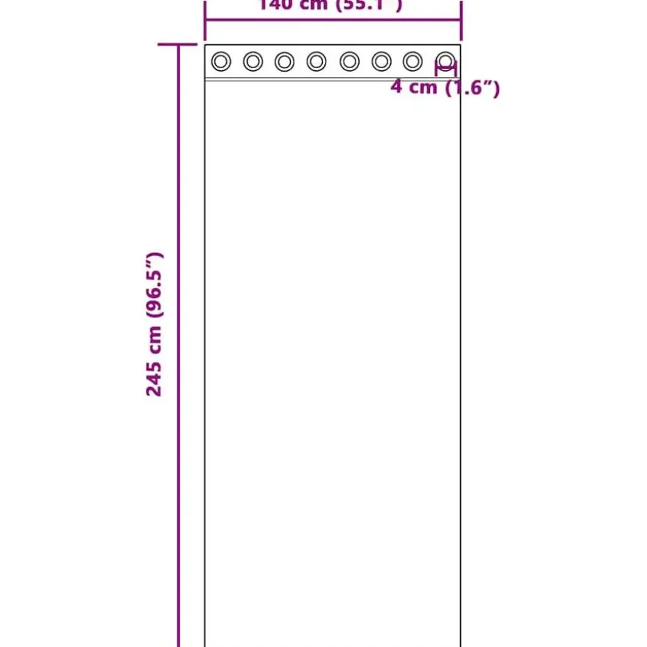 vidaXL Gordijnen van voile met ringen - Zand - 140x245 cm - Stof - 2 Stuks
