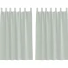 vidaXL Gordijnen van voile met lussen - Lichtgrijs - 140x175 cm - Stof - 2 Stuks