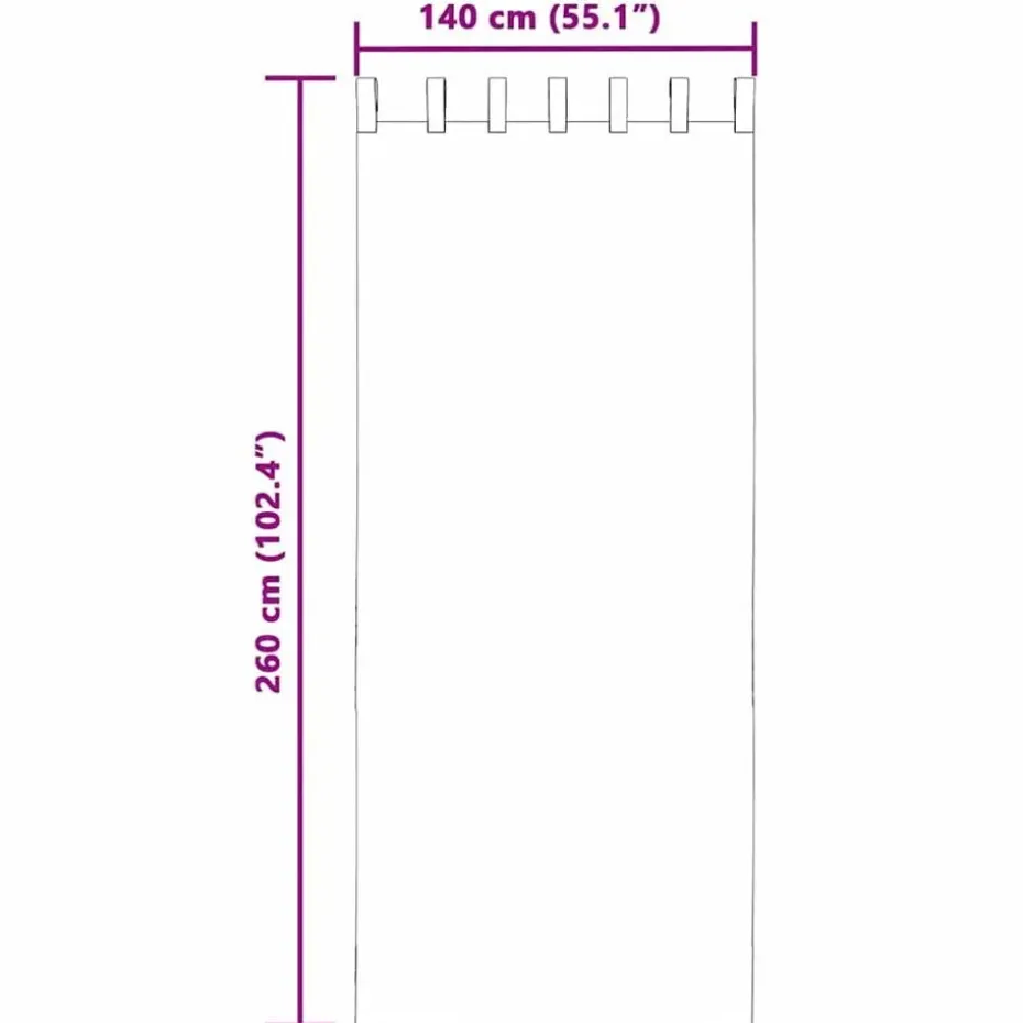 vidaXL Gordijnen van voile met lussen - Lichtroze - 140x260 cm - Stof - 2 Stuks