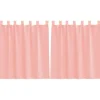 vidaXL Gordijnen van voile met lussen - Roze - 140x140 cm - Stof - 2 Stuks