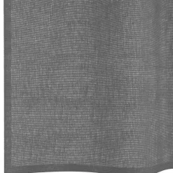 vidaXL Gordijnen van voile met ringen - Donkergrijs - 140x225 cm - Stof - 2 St.