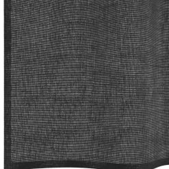 vidaXL Gordijnen van voile met ringen - Zwart - 140x300 cm - Stof - 2 Stuks