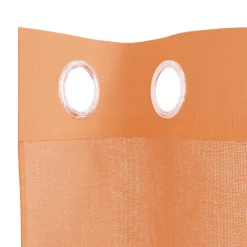 vidaXL Gordijnen van voile met ringen - Terracotta - 140x175 cm - Stof - 2 Stuks