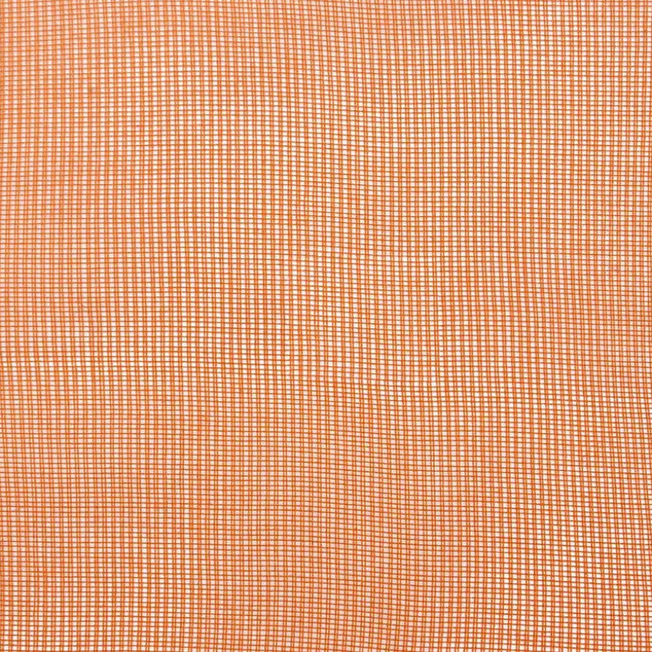 vidaXL Gordijnen van voile met ringen - Terracotta - 140x175 cm - Stof - 2 Stuks