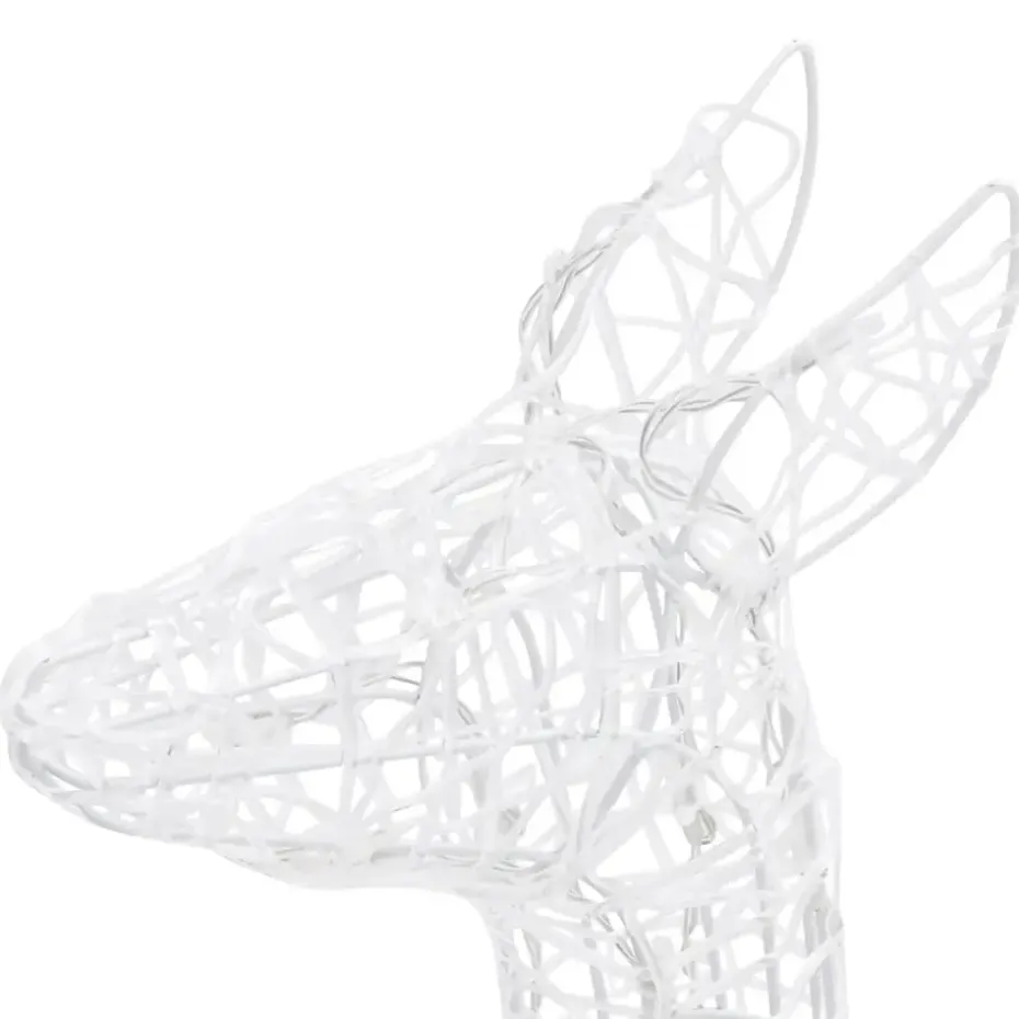 vidaXL Kerstversiering rendierfamilie 300 LED's meerkleurig acryl