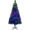 vidaXL Kunstkerstboom met standaard 120 cm glasvezel groen