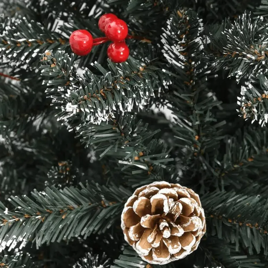 vidaXL Kunstkerstboom met standaard 180 cm PVC groen