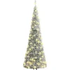 vidaXL Kunstkerstboom pop-up met sneeuw 150 LED's 180 cm