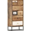 vidaXL Ladekast 45x30x105 cm massief gerecycled hout