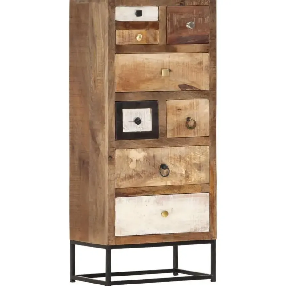 vidaXL Ladekast 45x30x105 cm massief gerecycled hout