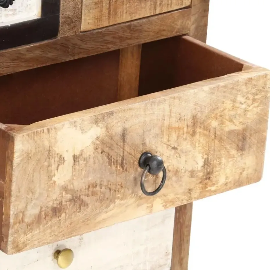 vidaXL Ladekast 45x30x105 cm massief gerecycled hout