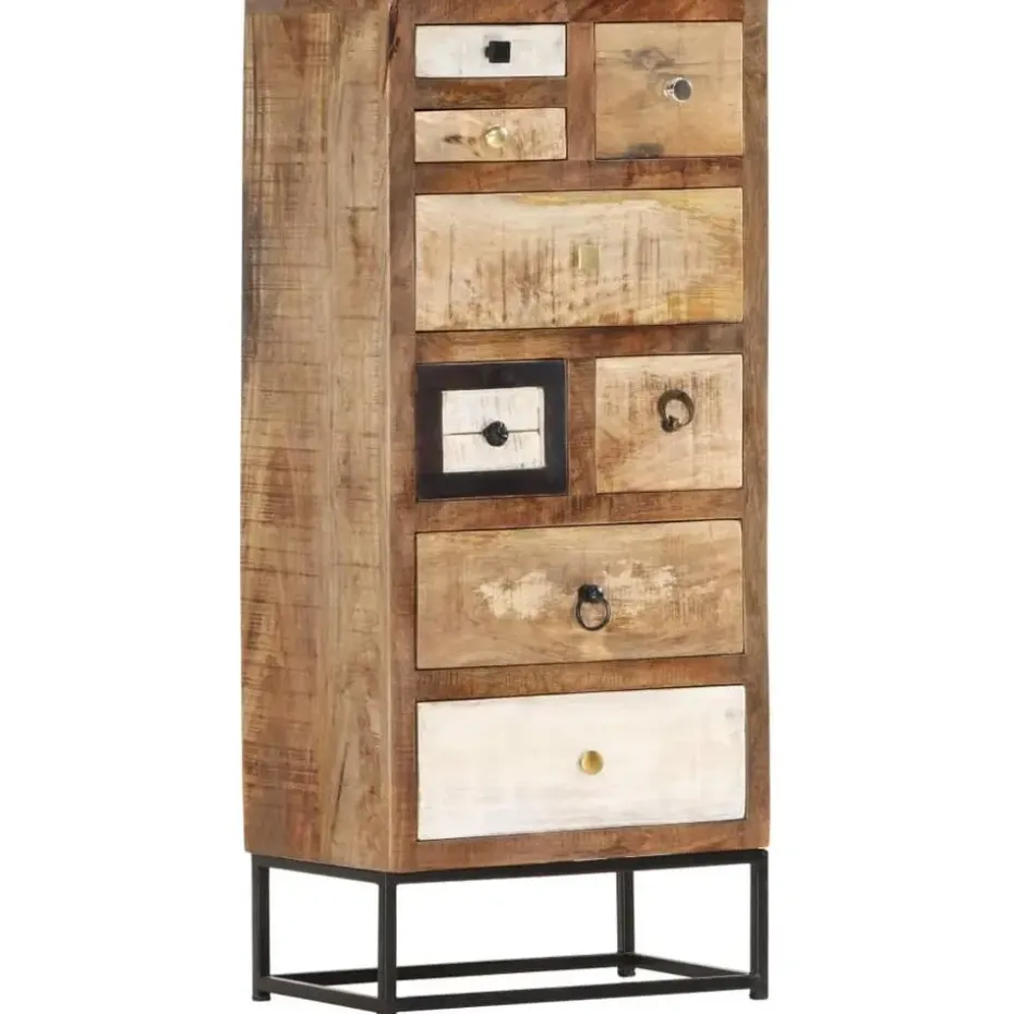 vidaXL Ladekast 45x30x105 cm massief gerecycled hout