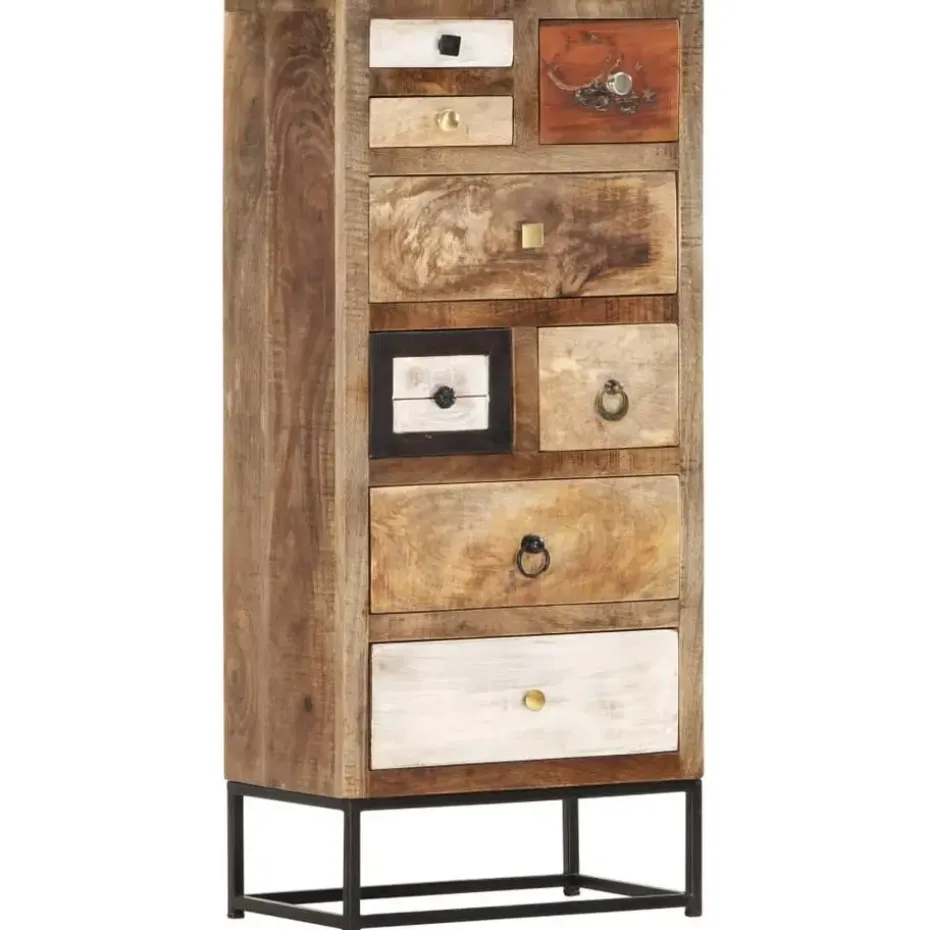 vidaXL Ladekast 45x30x105 cm massief gerecycled hout