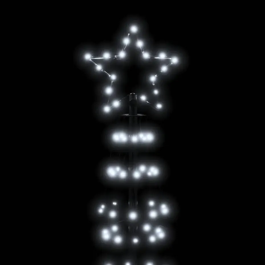 vidaXL LED-kerstboom met spikes 570 LEDs koud wit 300 cm