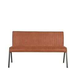 Vine Interior Eetkamerbank Paisley Cognac Microvezel 145x62x86