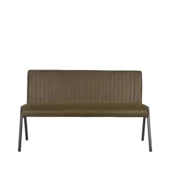 Vine Interior Eetkamerbank Paisley Army green Microvezel 145x62x86