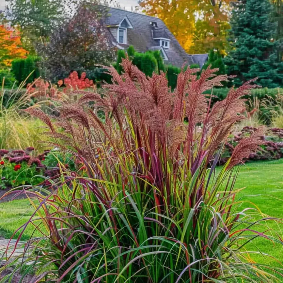 Vingergras - 2 stuks - Panicum Virgatum 'Squaw' - Hoogte 40-60cm - ⌀23cm