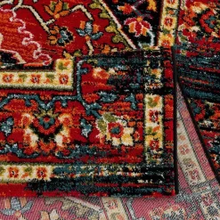 Vintage Marrakech Vloerkleed Zwart / Multi Laagpolig - 160x230 CM