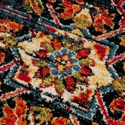 Vintage Marrakech Vloerkleed Zwart / Multi Laagpolig - 160x230 CM