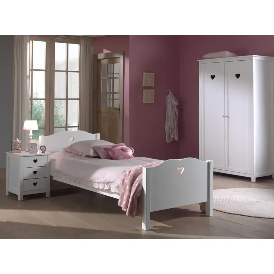 Vipack bed Amori - wit - 90x200 cm