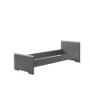Vipack bed Londen - antraciet - 90x200 cm