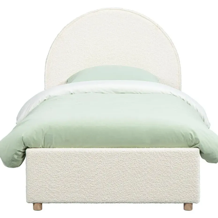 Vipack bed Moon met opbergruimte - wit - 90x200 cm