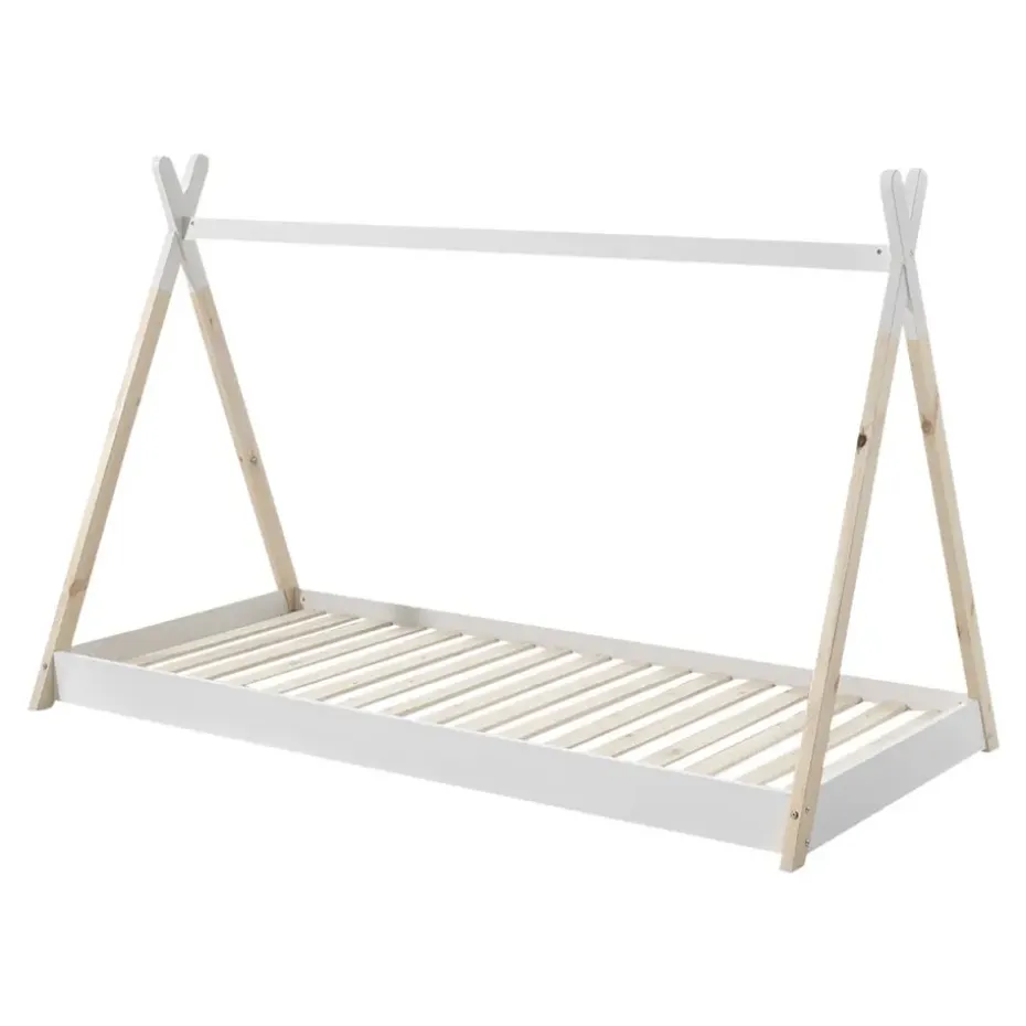 Vipack Bed Tipi - wit/naturel - 90x200 cm