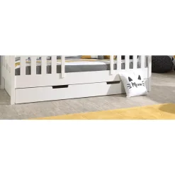 Vipack Bedlade/rolbed Huisbed - wit - 19x97x198 cm