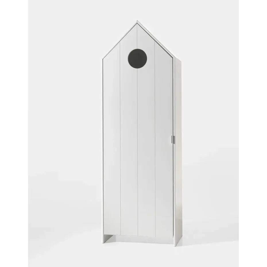 Vipack kledingkast Casimi 1 deurs - wit - 171,5x57,6x37 cm
