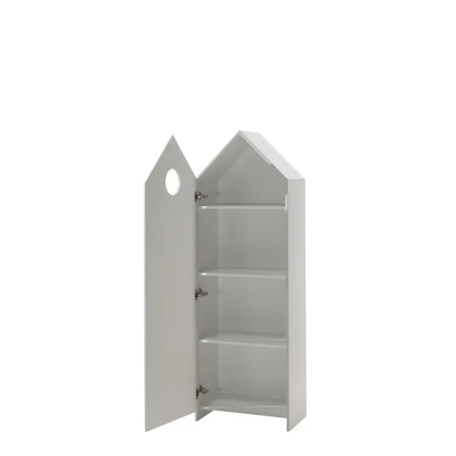 Vipack kledingkast Casimi 1 deurs - wit - 171,5x57,6x37 cm