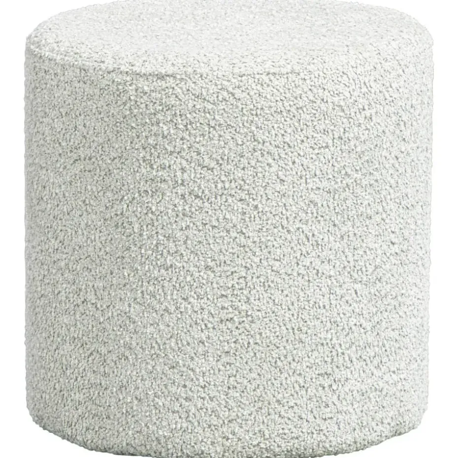 Vipack poef Moon - 41x41 cm - Mint bouclé stof