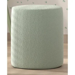 Vipack poef Moon - 41x41 cm - Mint bouclé stof
