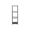 Vitrinekast Jelling - glas/zwart - 119,5x35x37 cm