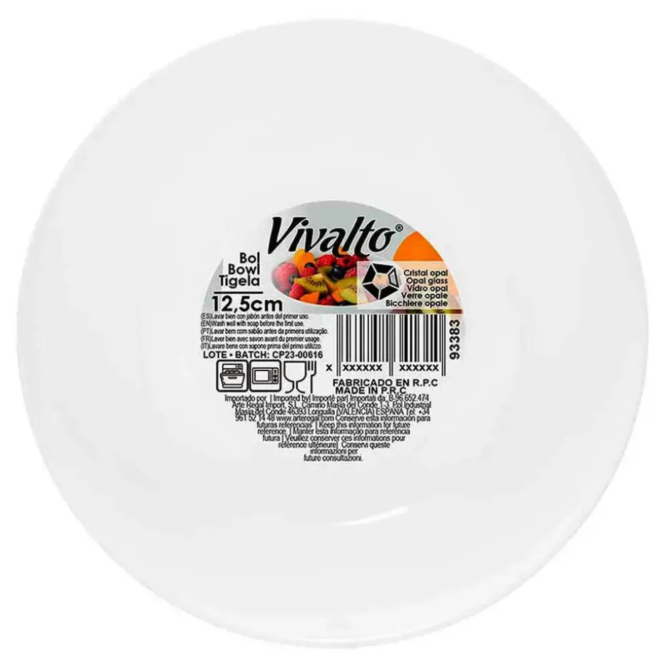 Vivalto schaaltje/kommetje - keramiek - ivoor wit - D13 cm